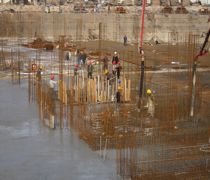 南昌市建筑设计研究院总部办公大楼工程地下室底板混凝土浇筑1